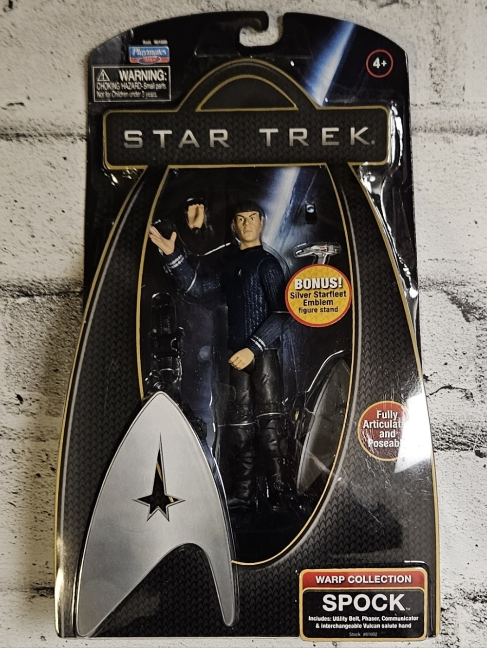 Star Trek 2009 Spock Figure Warp Collection NIB Playmates Toys - Picture 6 of 10